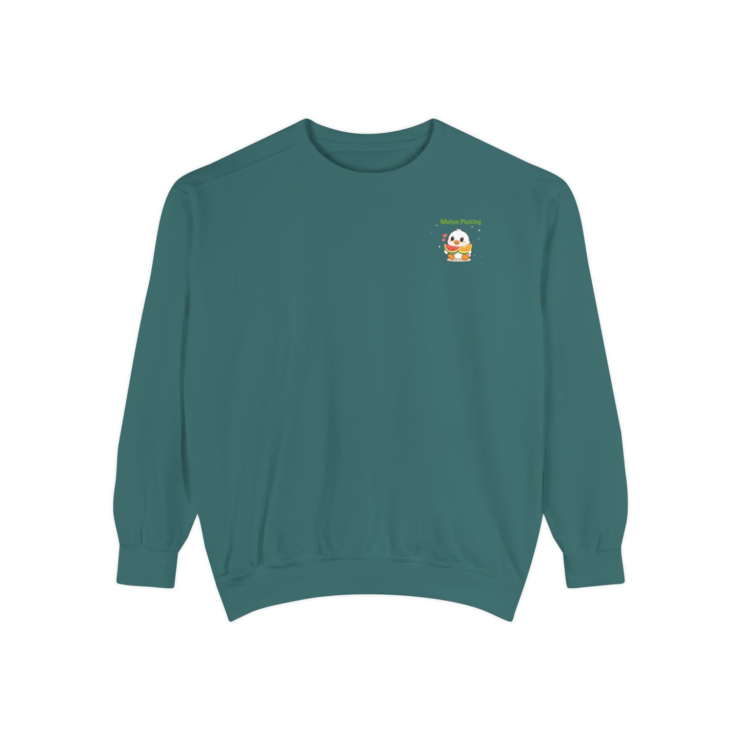 Varsity Melon Picking Duck Sweatshirt