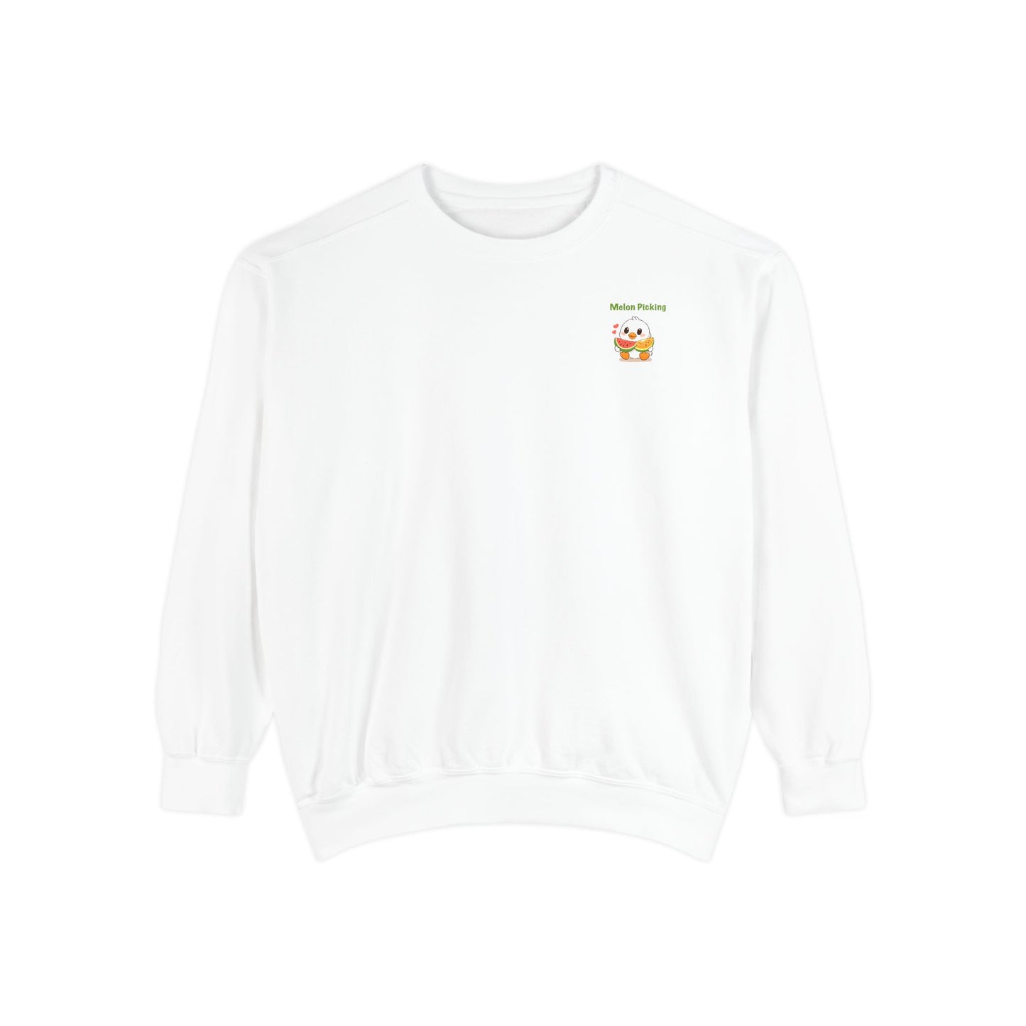 Varsity Melon Picking Duck Sweatshirt