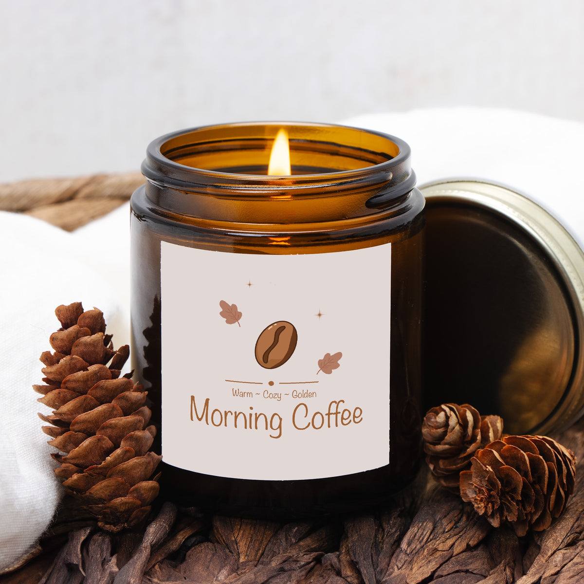 Morning Coffee Amber Jar 4oz Candle