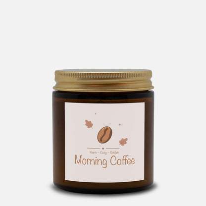 Morning Coffee Amber Jar 4oz Candle