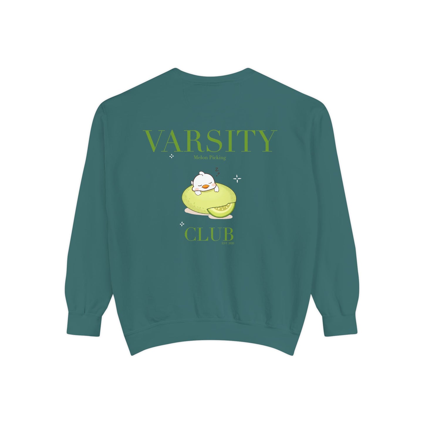 Varsity Melon Picking Duck Sweatshirt