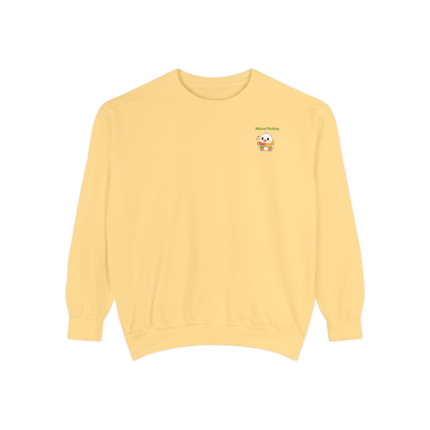 Varsity Melon Picking Duck Sweatshirt