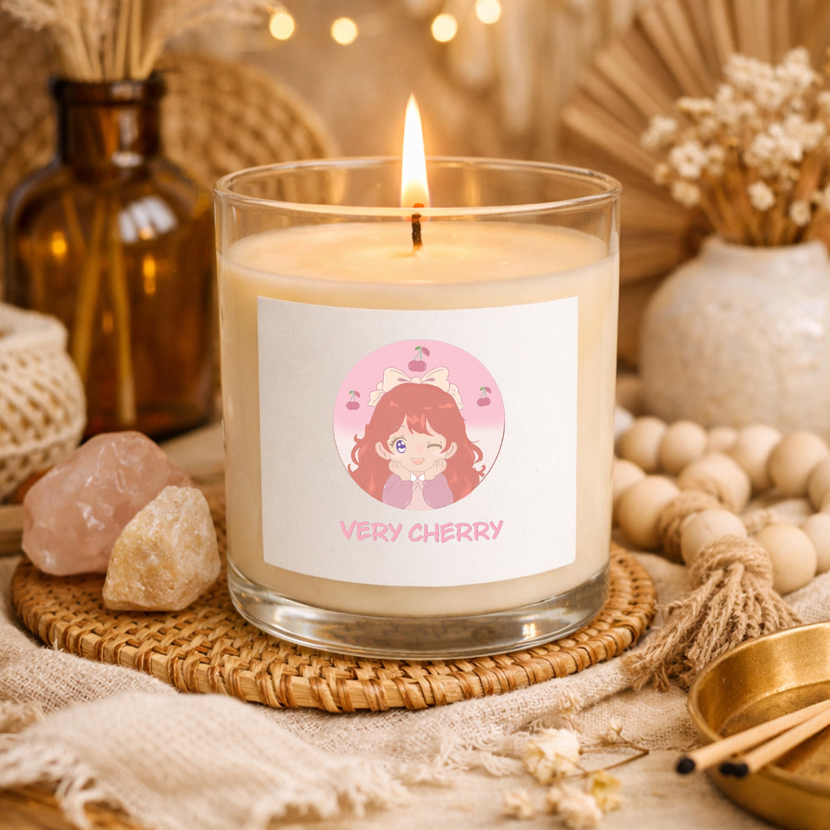 Very Cherry Rosetta Candle