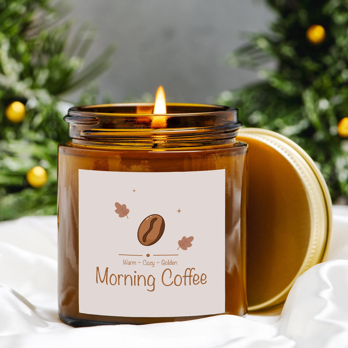 Morning Coffee Amber Jar 4oz Candle
