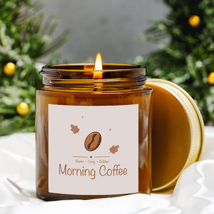 Morning Coffee Amber Jar 4oz Candle