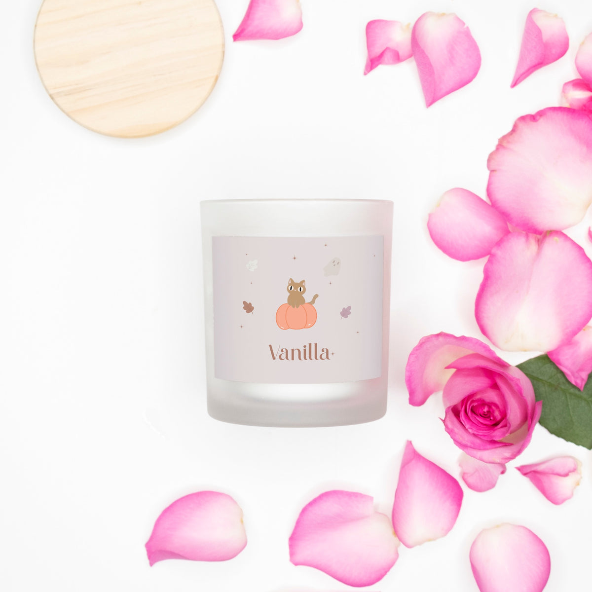Candle Frosted (Pink Wick) Glass